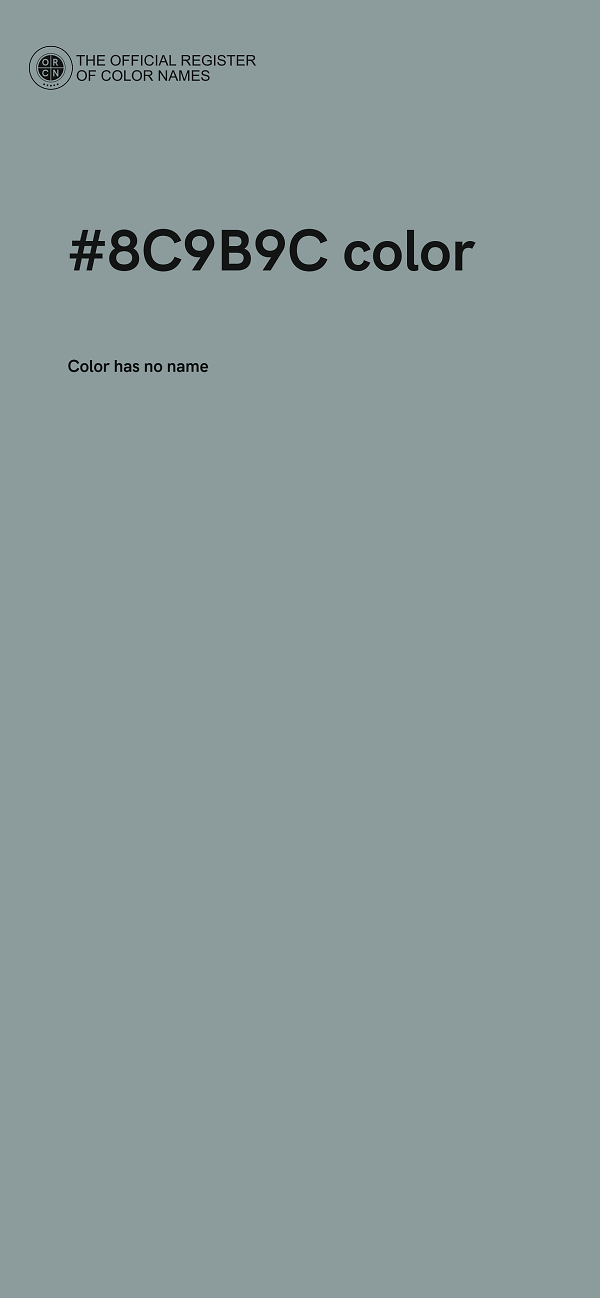 #8C9B9C color image