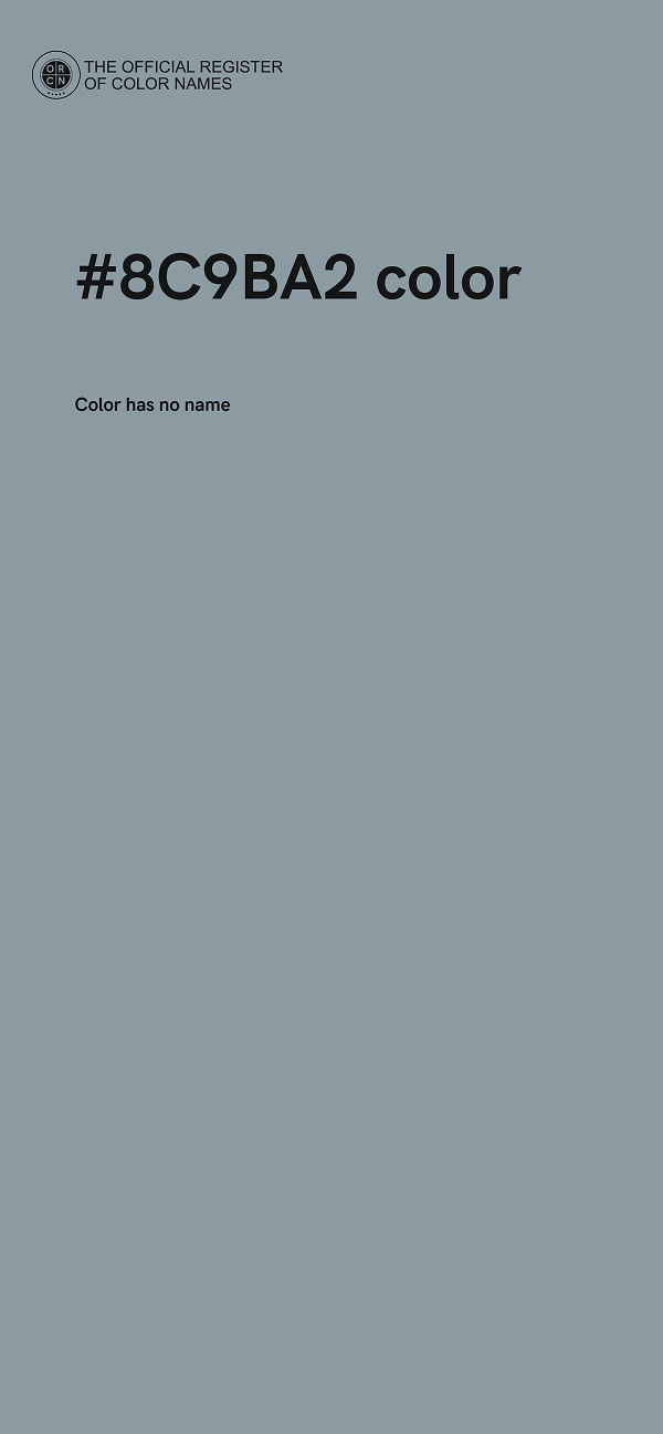 #8C9BA2 color image