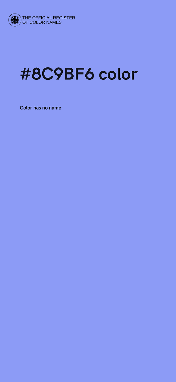 #8C9BF6 color image