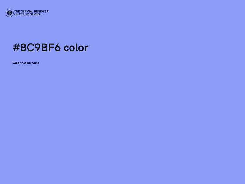 #8C9BF6 color image