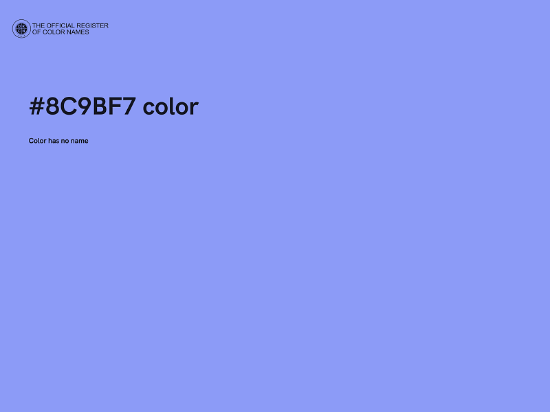 #8C9BF7 color image
