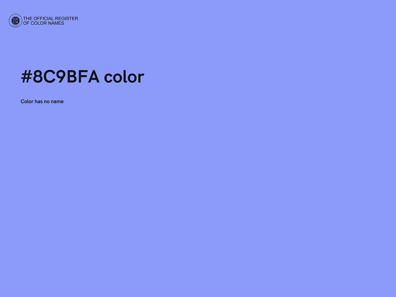 #8C9BFA color image