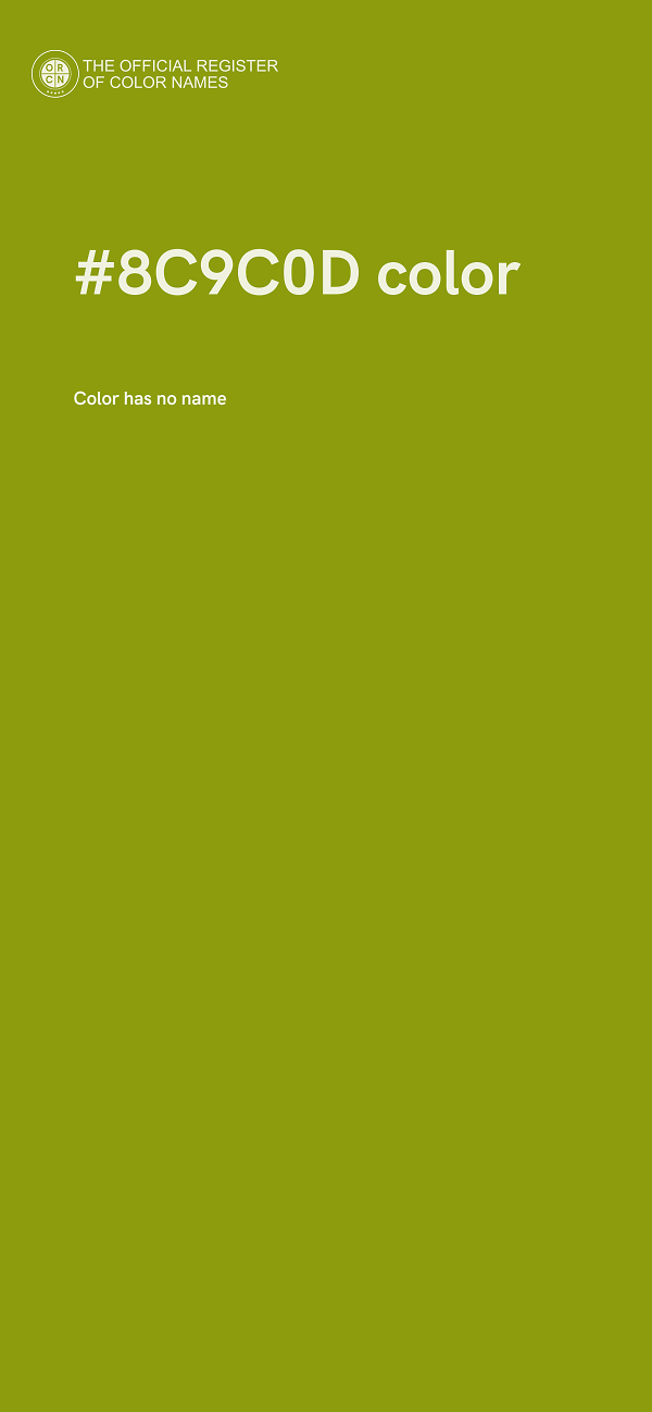 #8C9C0D color image