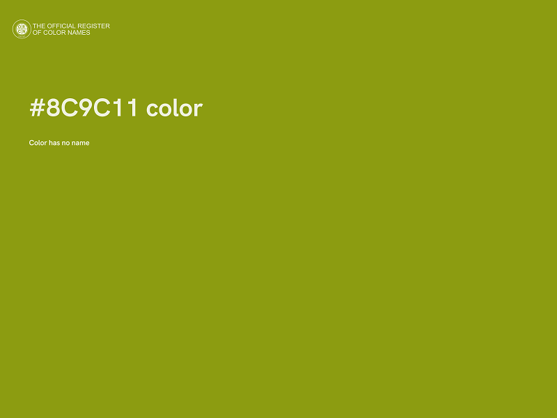 #8C9C11 color image