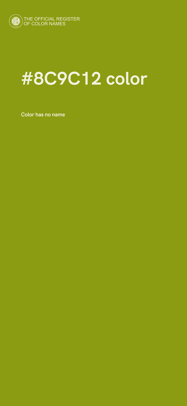#8C9C12 color image