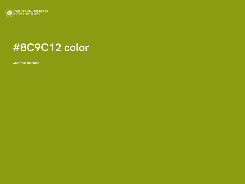 #8C9C12 color image