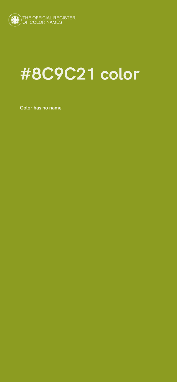 #8C9C21 color image