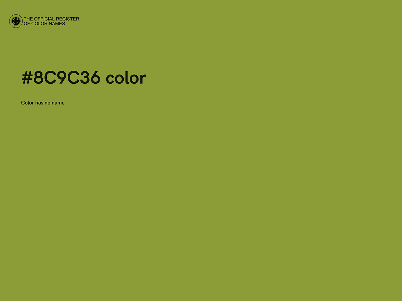 #8C9C36 color image