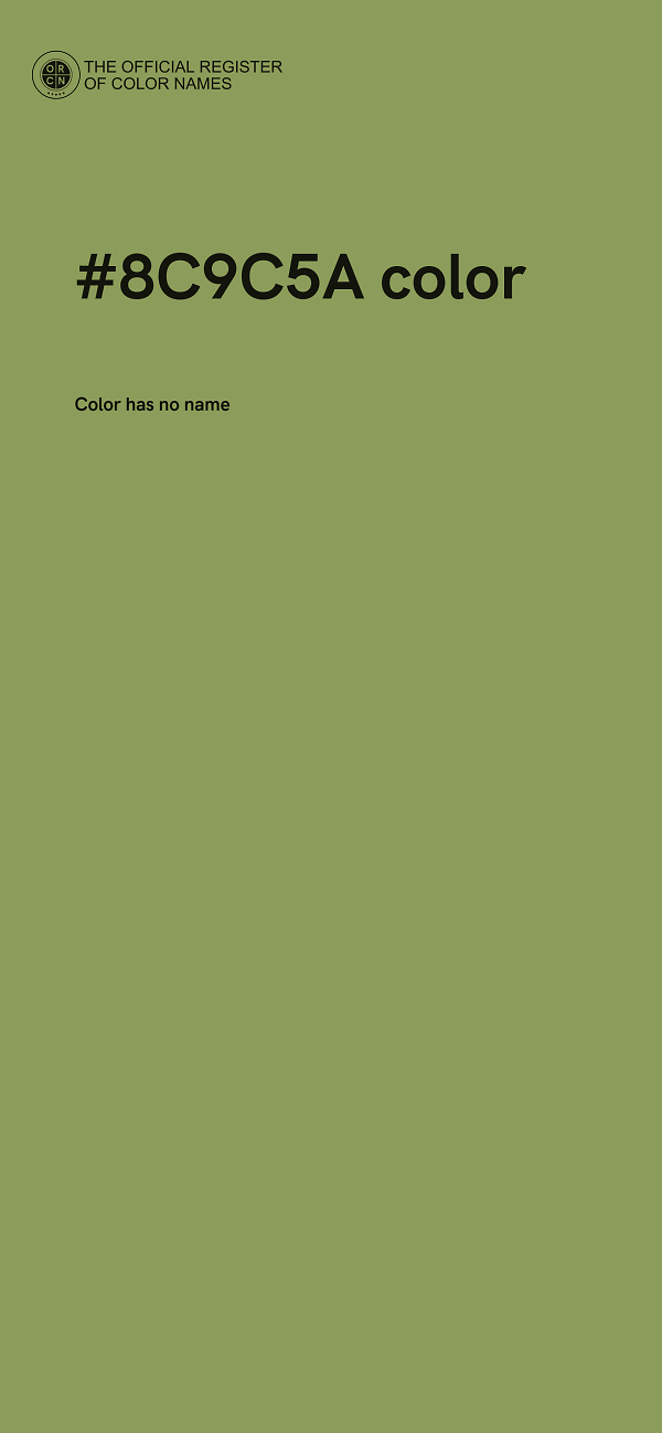 #8C9C5A color image