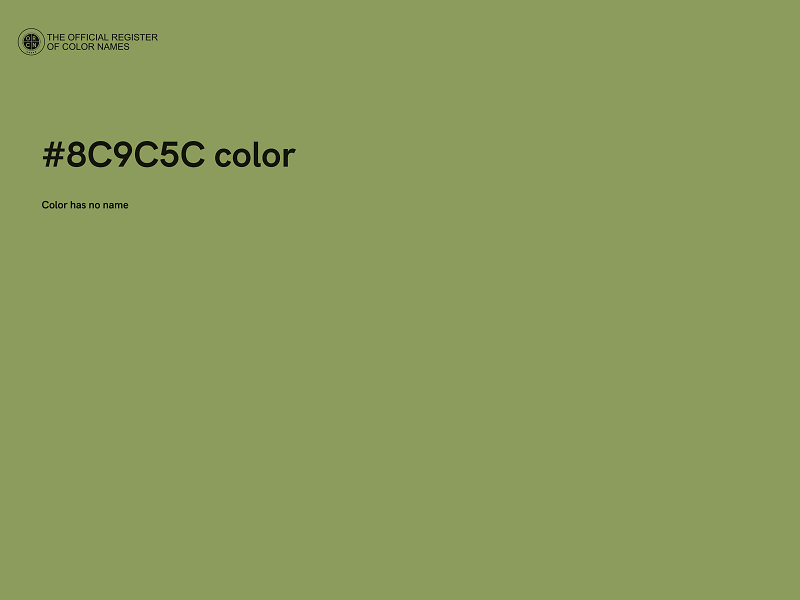 #8C9C5C color image
