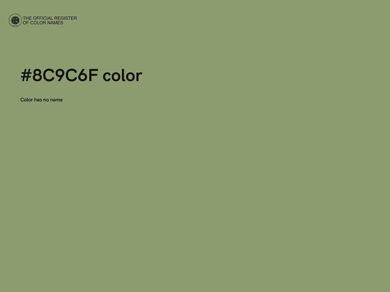 #8C9C6F color image