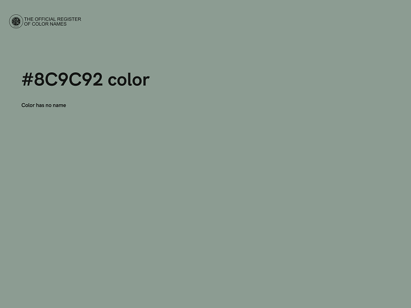 #8C9C92 color image