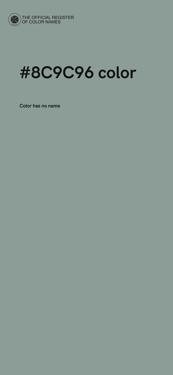 #8C9C96 color image