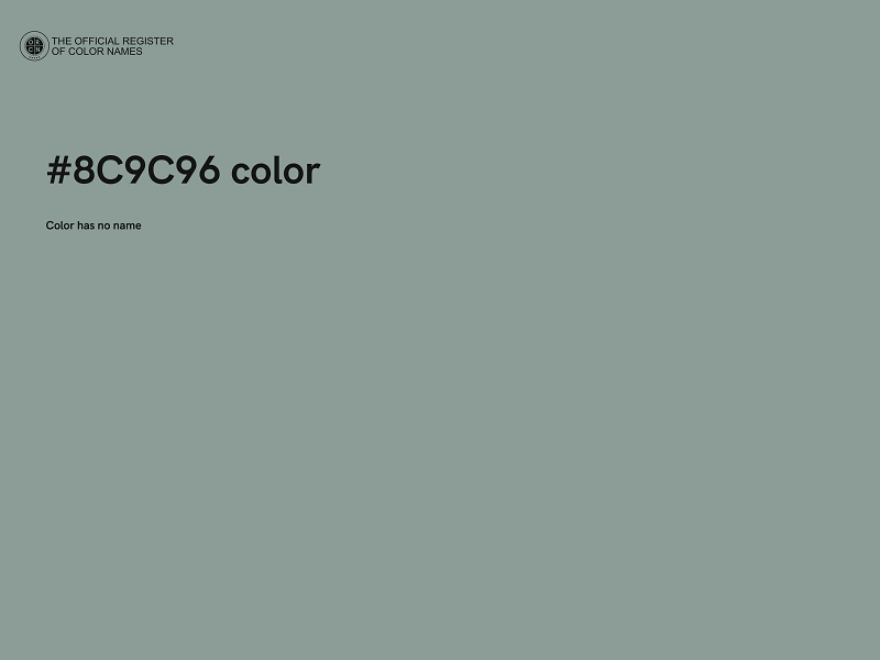 #8C9C96 color image