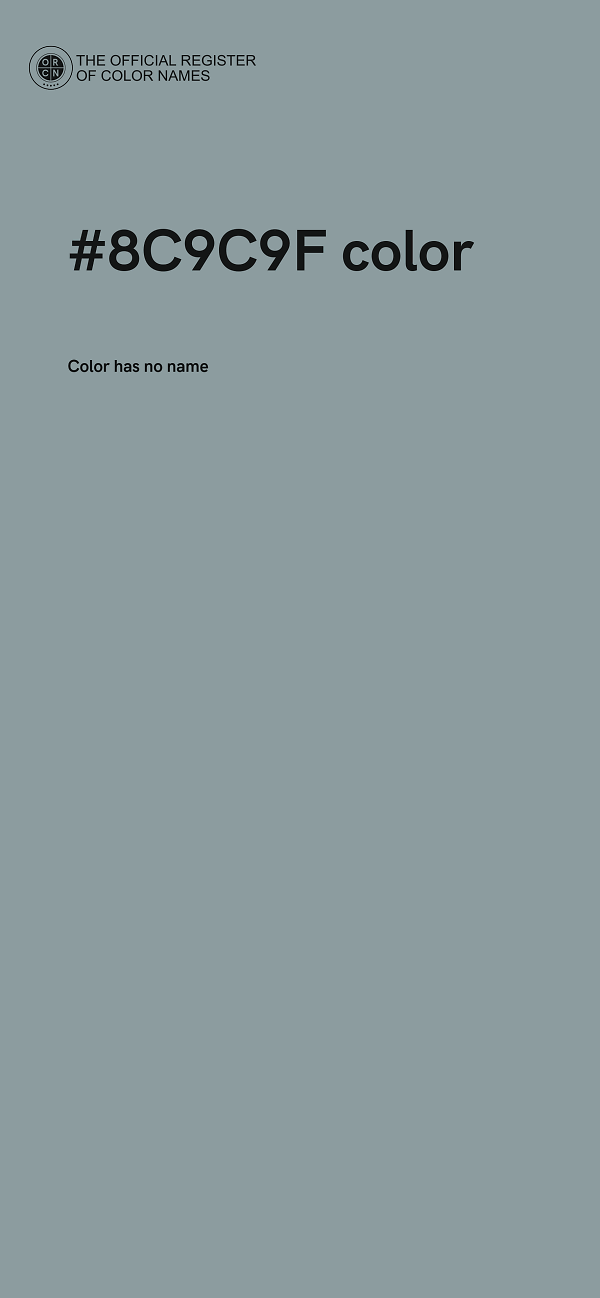 #8C9C9F color image