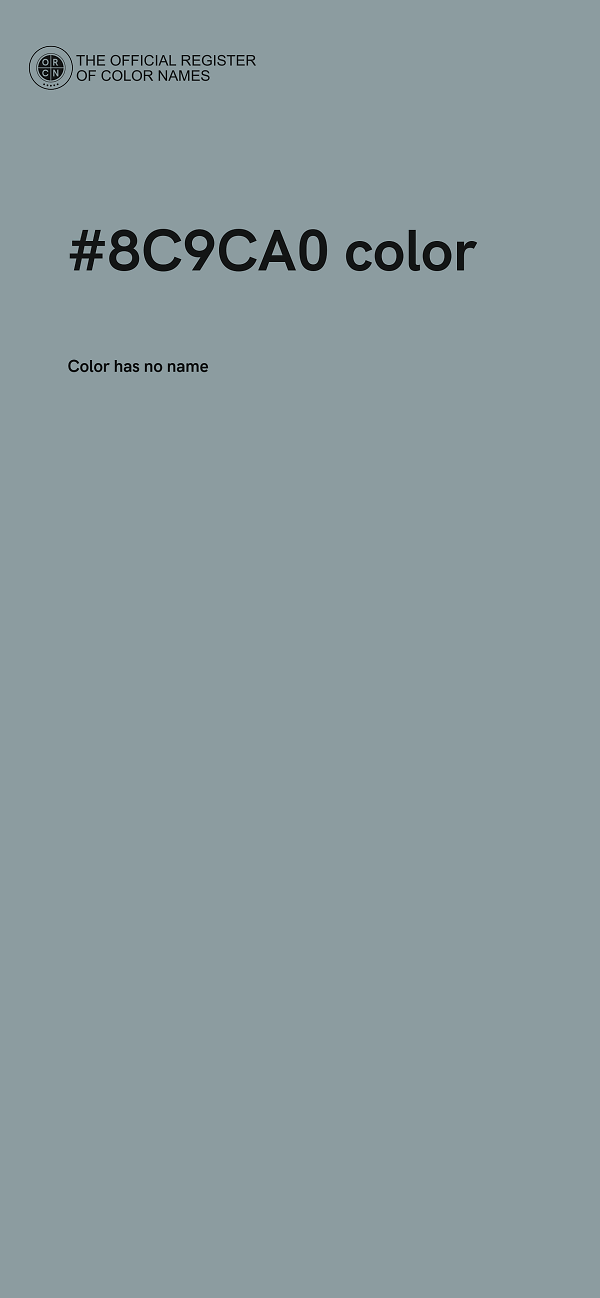 #8C9CA0 color image