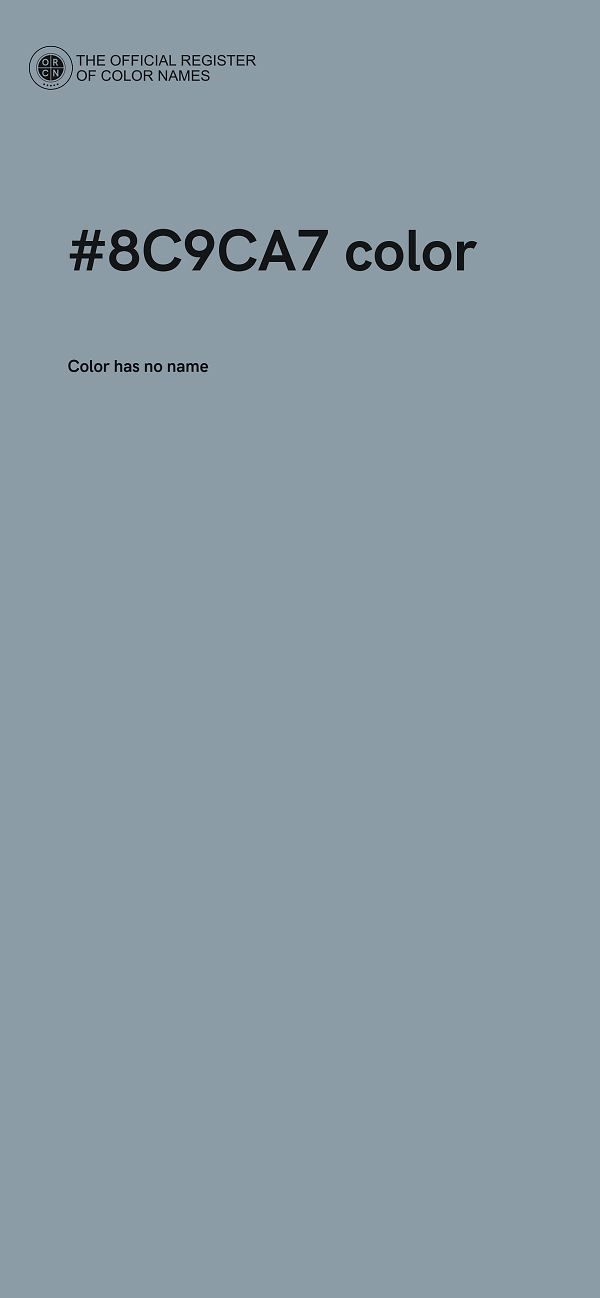 #8C9CA7 color image