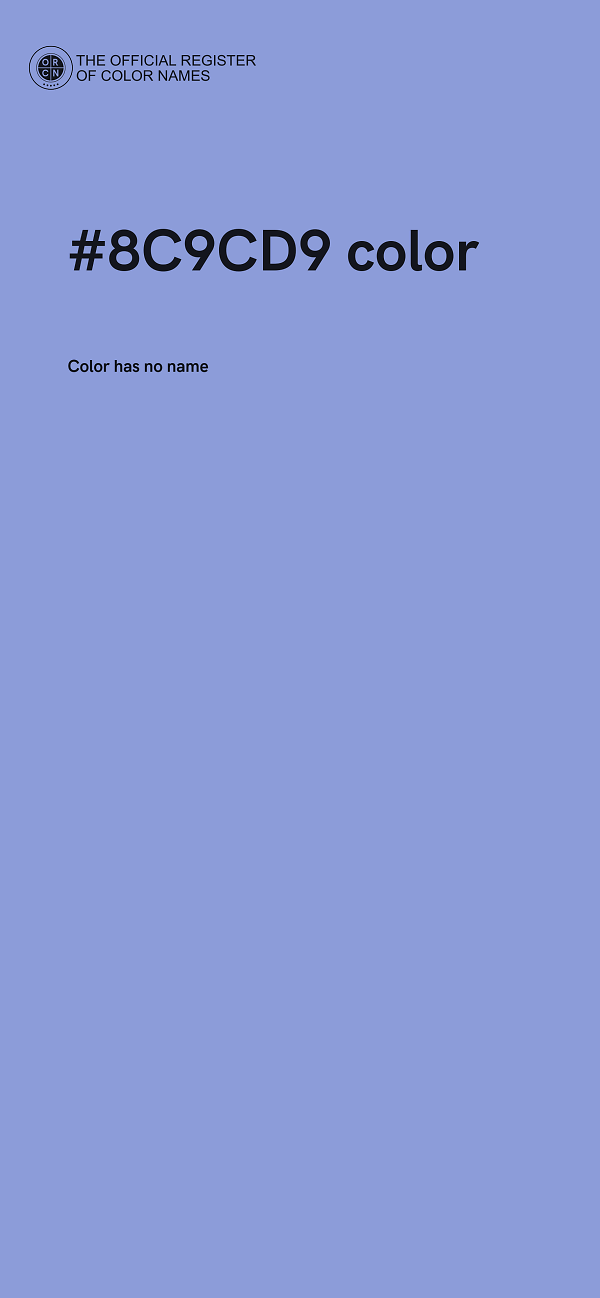 #8C9CD9 color image