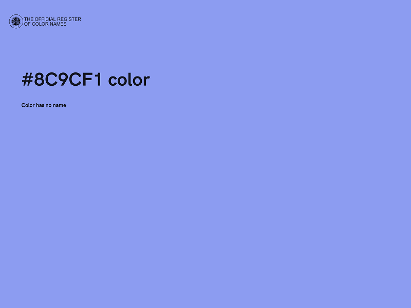 #8C9CF1 color image