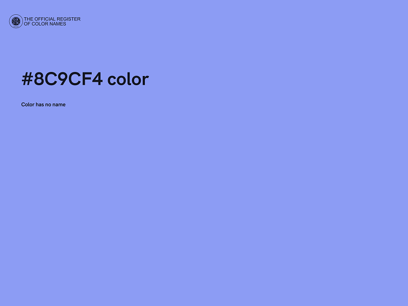 #8C9CF4 color image