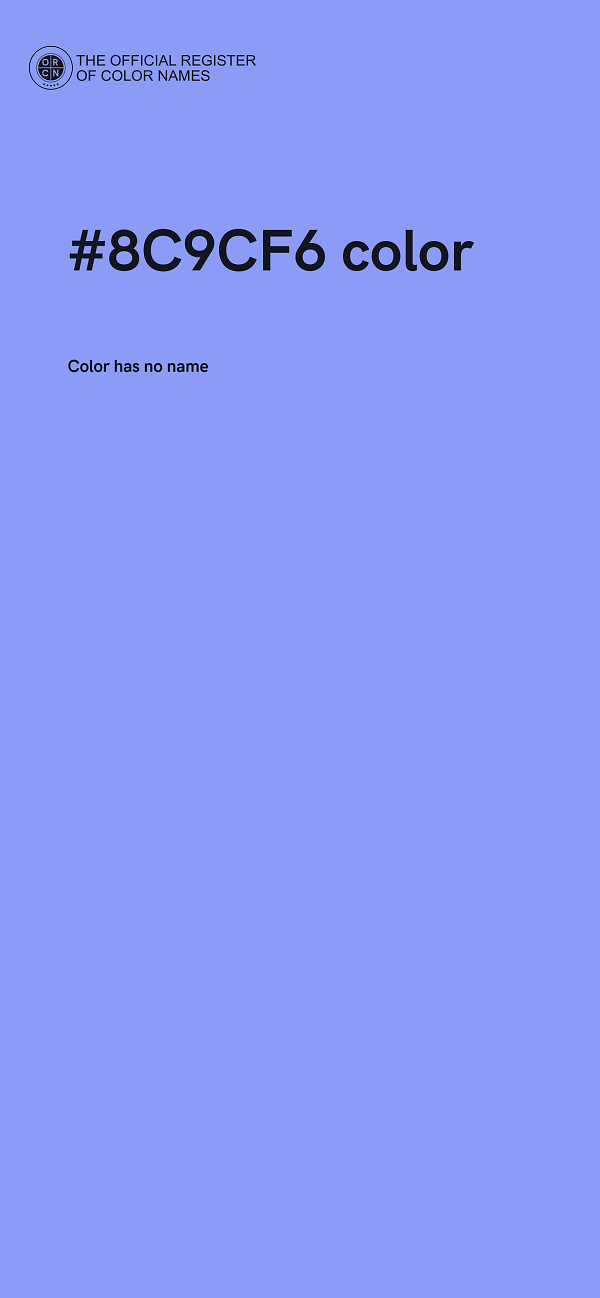 #8C9CF6 color image