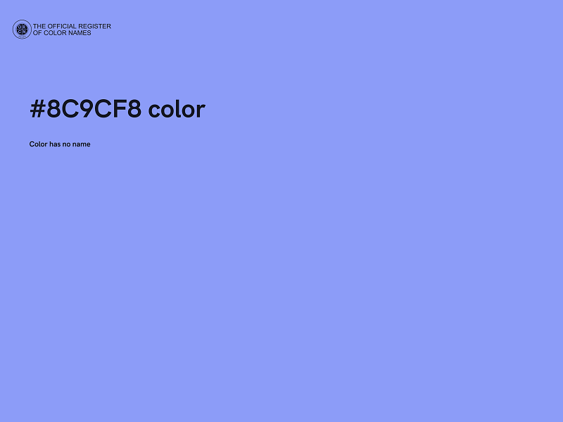 #8C9CF8 color image