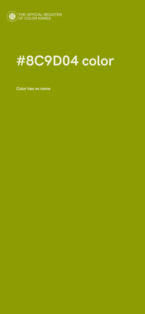 #8C9D04 color image