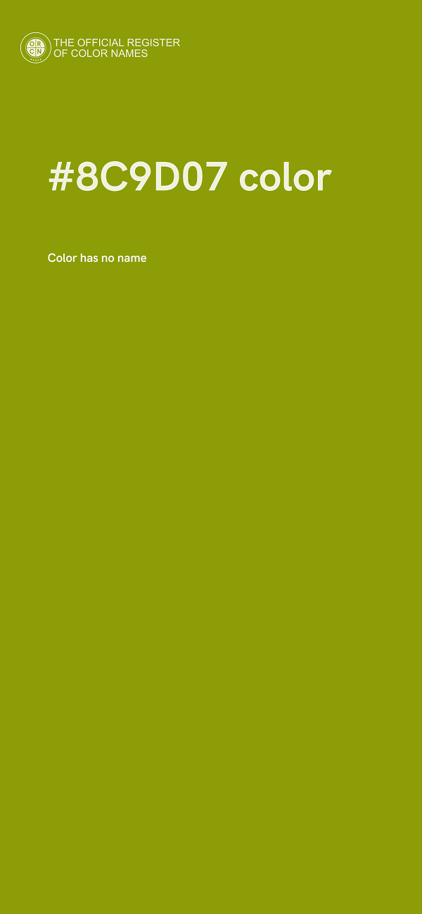 #8C9D07 color image