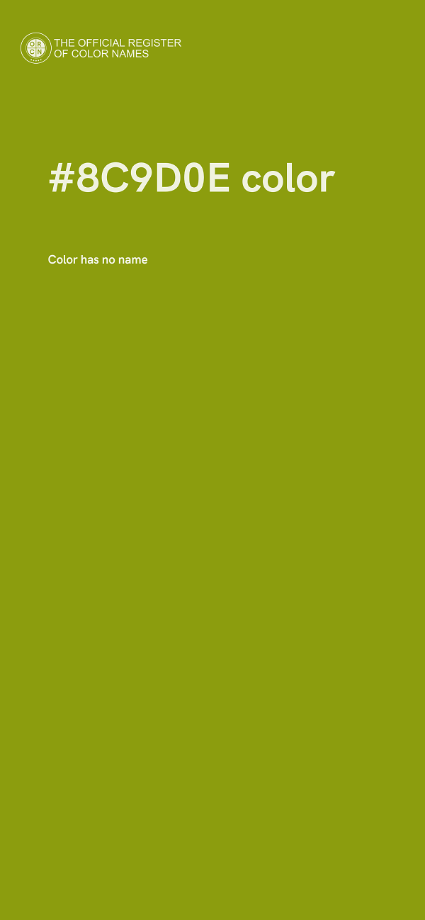 #8C9D0E color image