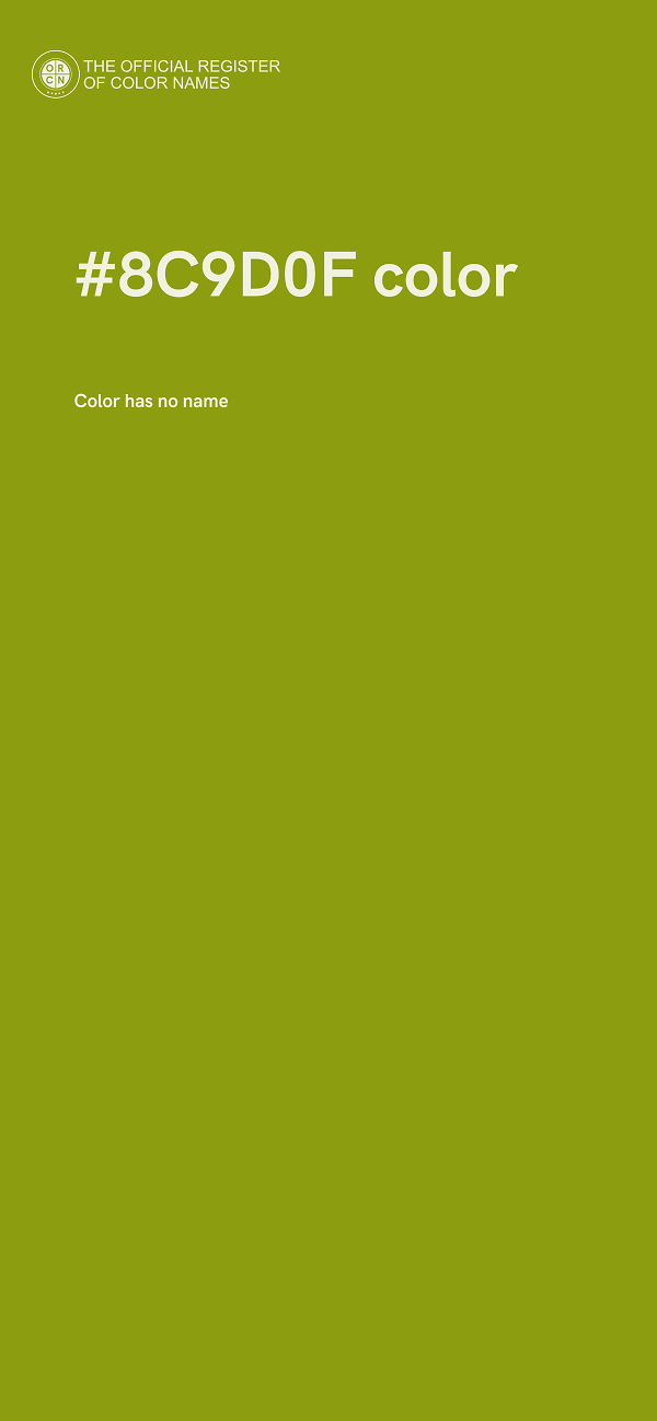 #8C9D0F color image