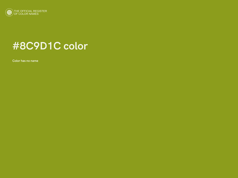 #8C9D1C color image