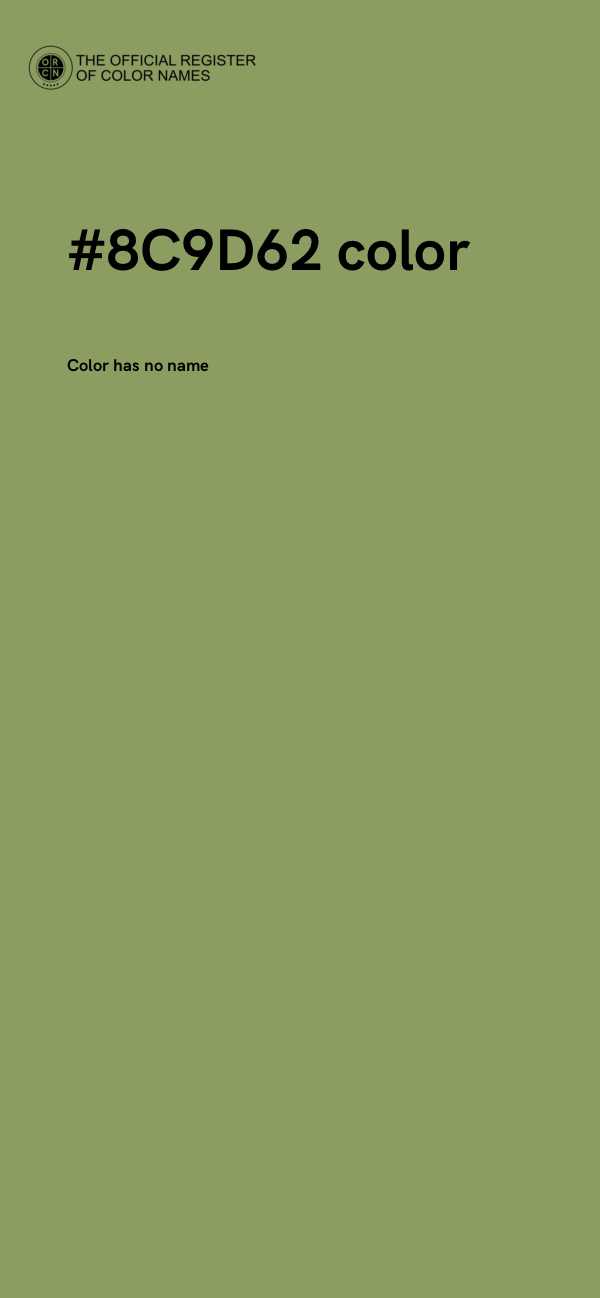 #8C9D62 color image