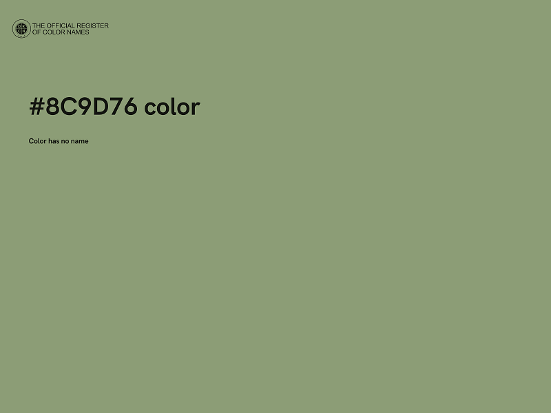#8C9D76 color image
