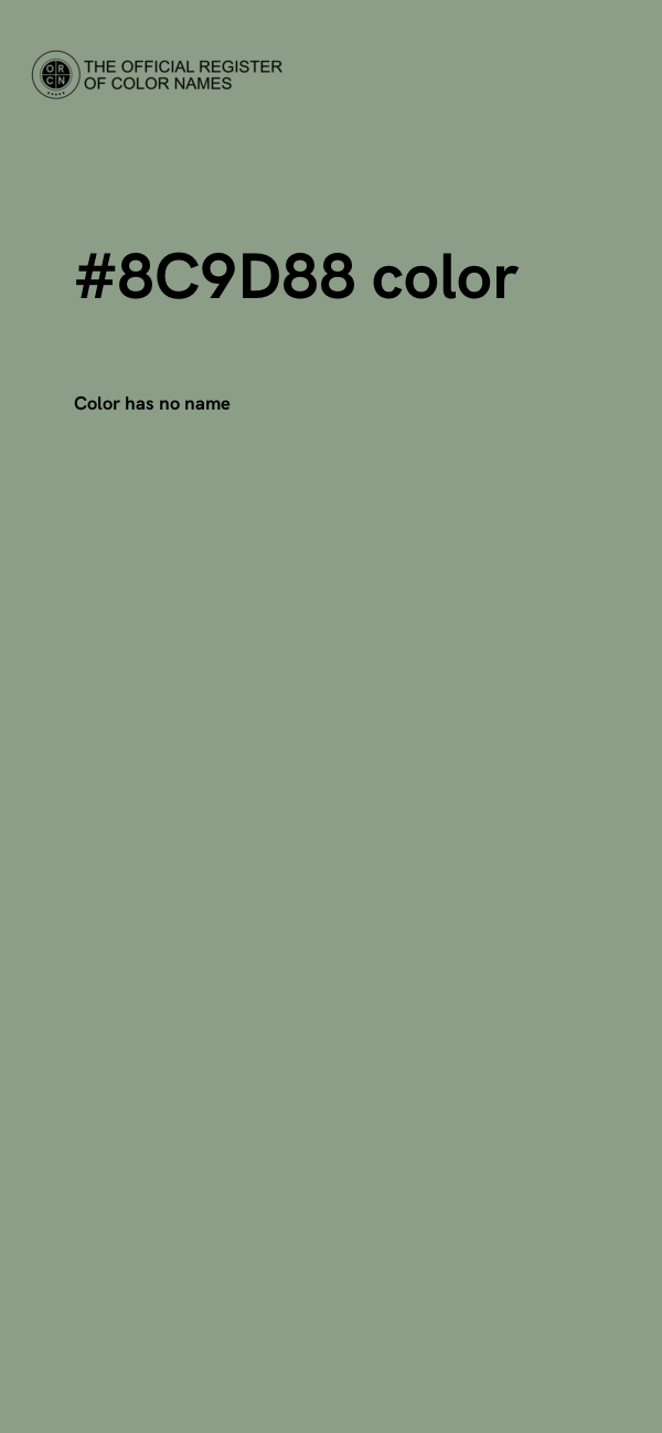 #8C9D88 color image