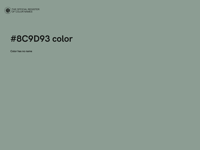 #8C9D93 color image