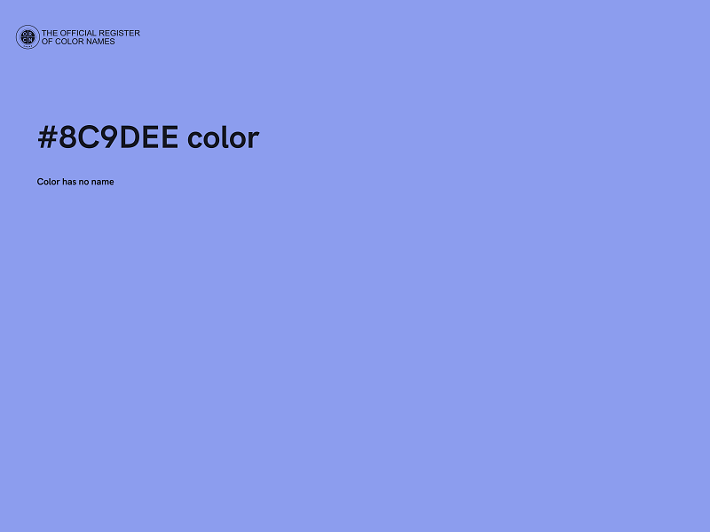 #8C9DEE color image