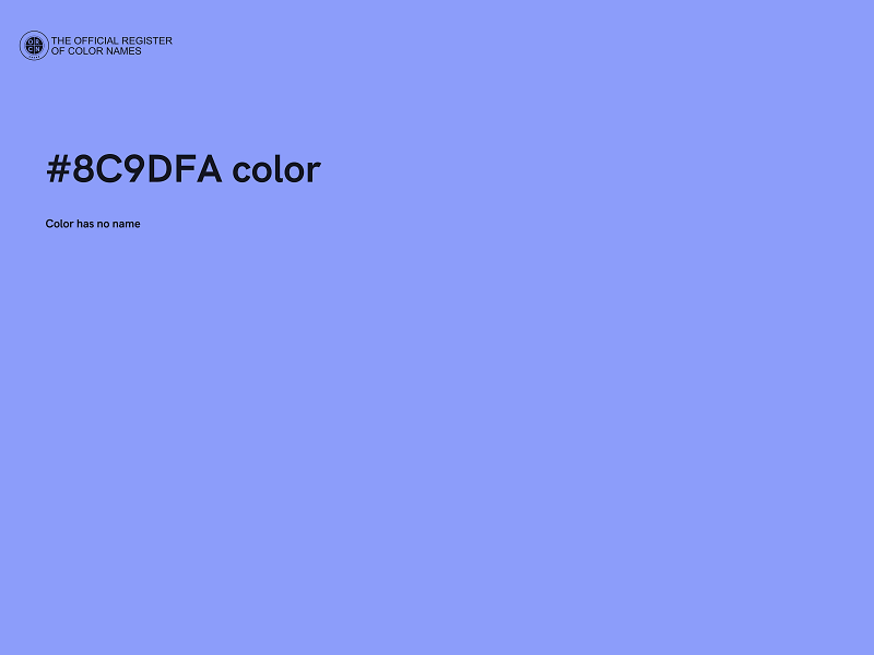 #8C9DFA color image