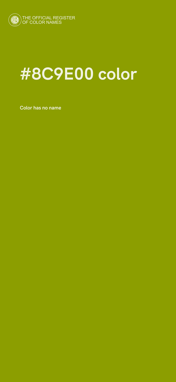 #8C9E00 color image