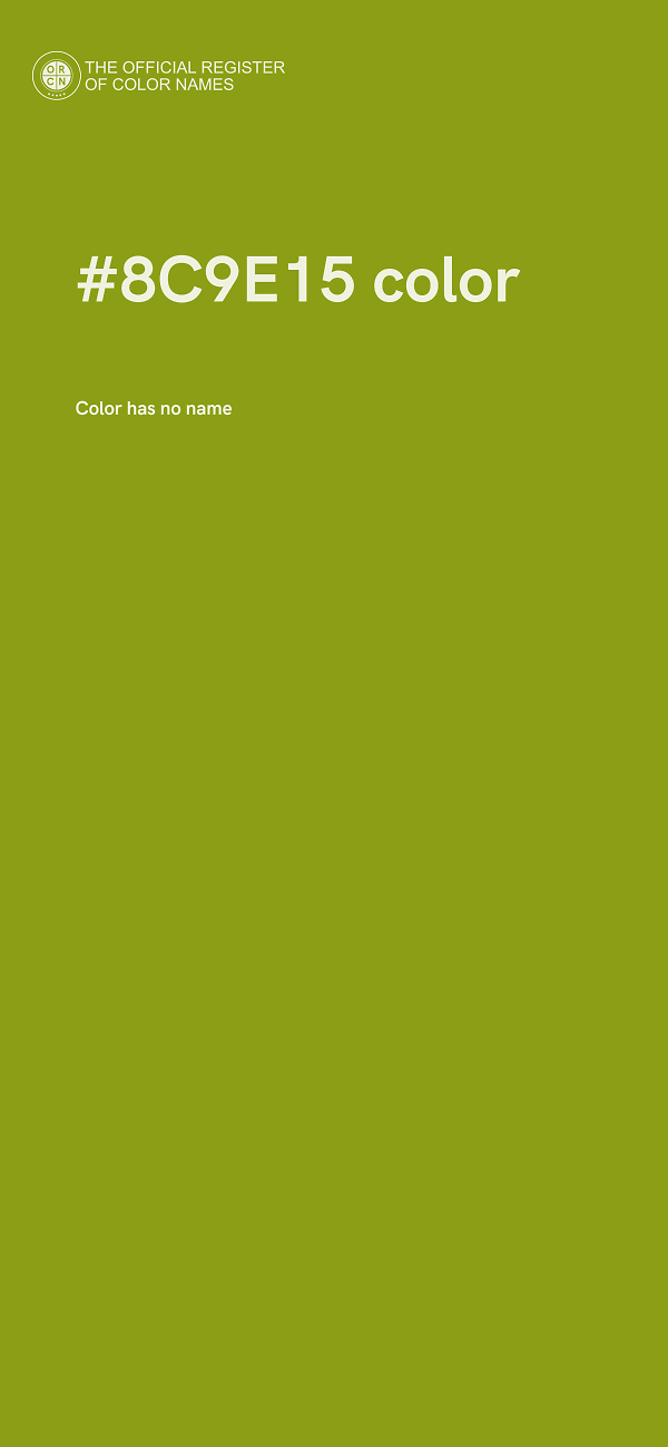 #8C9E15 color image