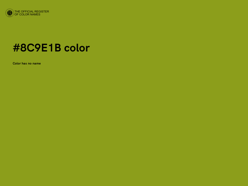 #8C9E1B color image