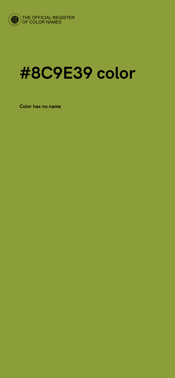 #8C9E39 color image