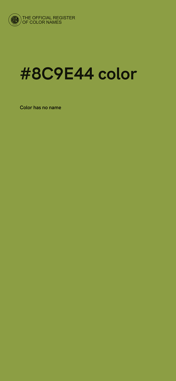 #8C9E44 color image
