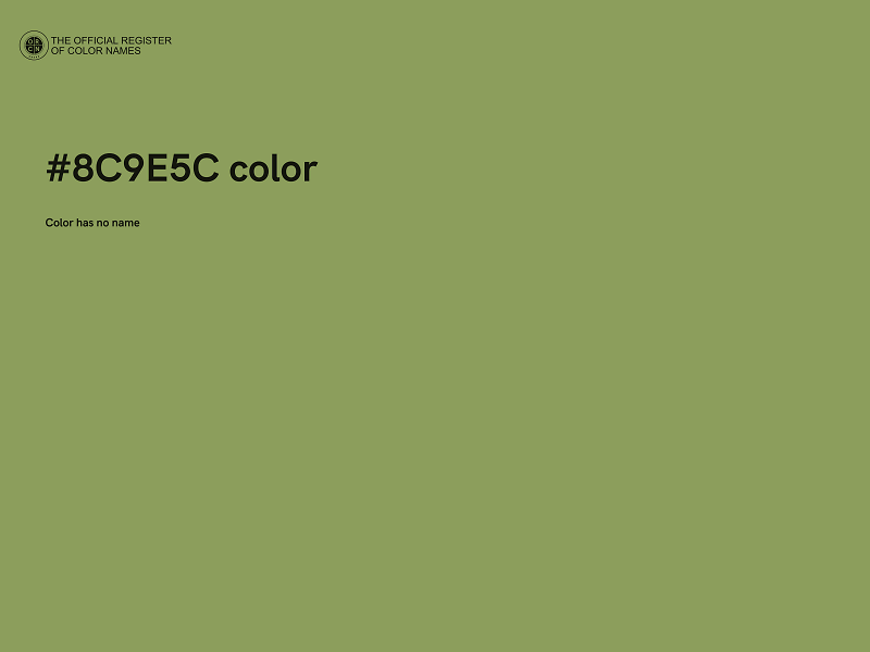 #8C9E5C color image