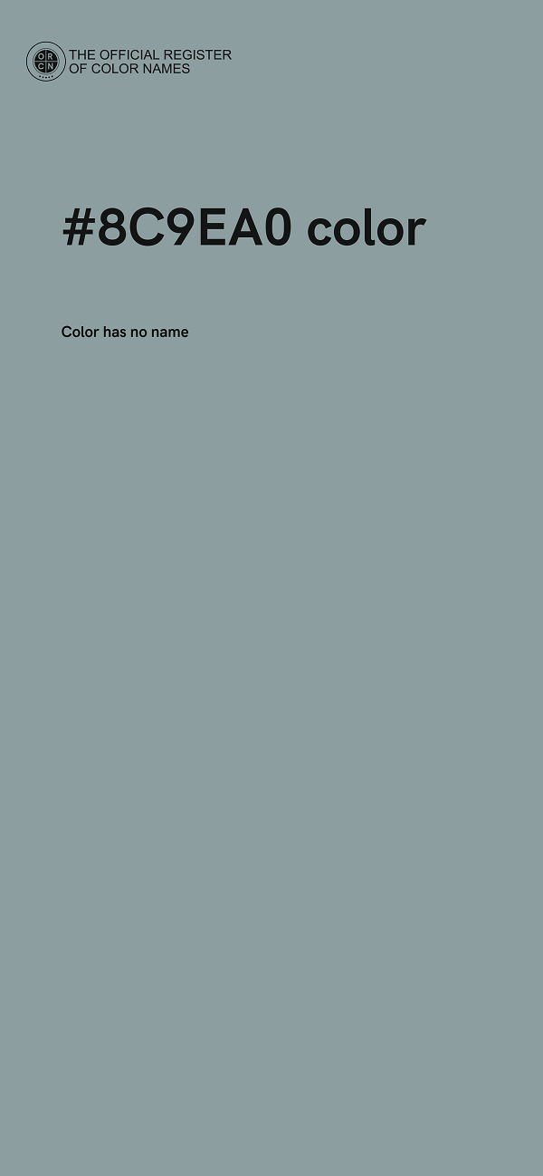 #8C9EA0 color image