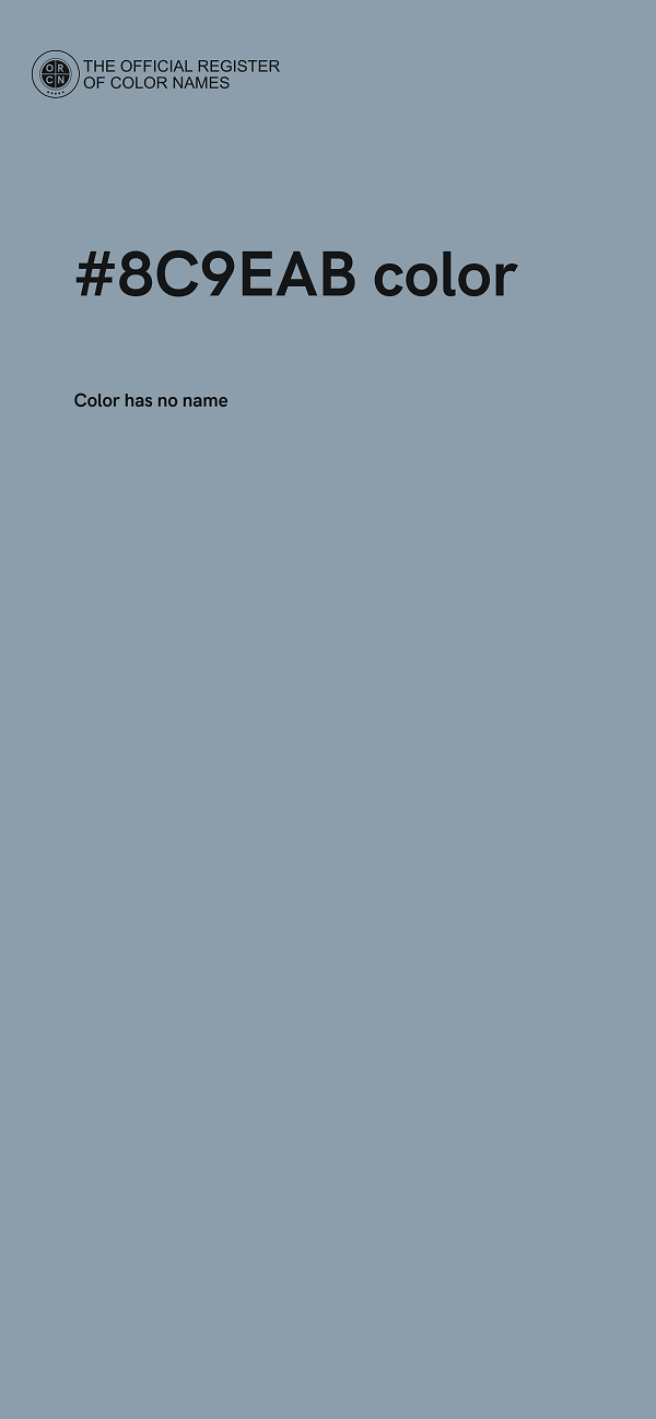 #8C9EAB color image
