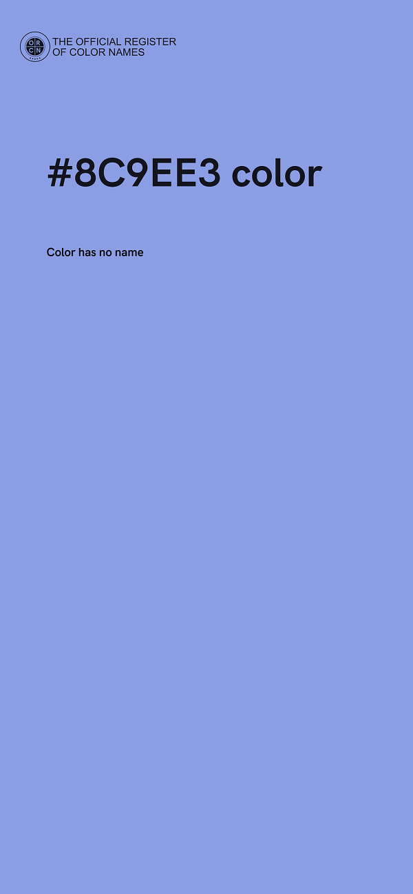 #8C9EE3 color image