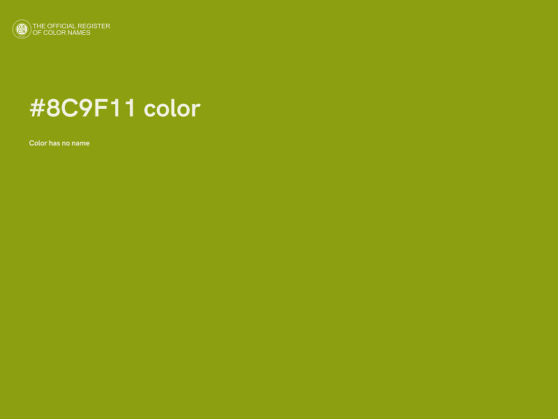 #8C9F11 color image