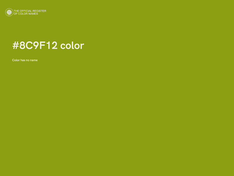 #8C9F12 color image