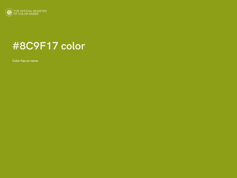 #8C9F17 color image