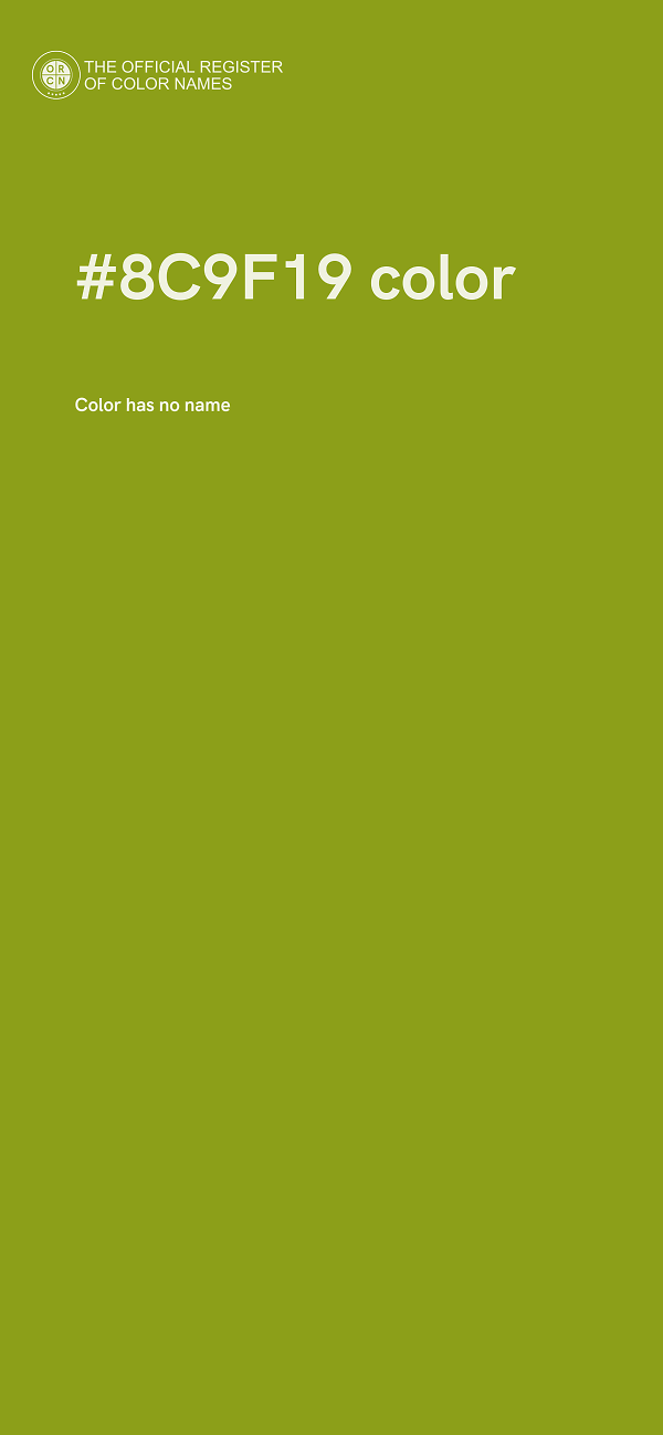 #8C9F19 color image
